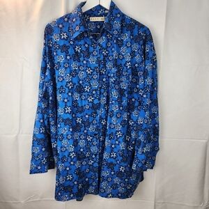 Marni x Uniqlo floral button down blouse size L in EUC